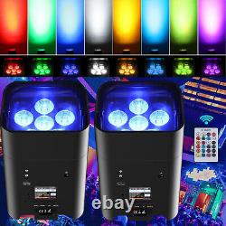 108W Battery LED Par Light Wireless DMX APP Remote DJ Disco Wedding Stage Light