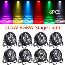 10PCS 270W 18LED RGB Stage Lighting PAR Light DMX Beam Party DJ Disco KTV Lights