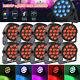 10x 140w 4in1 Rgbw 14 Led Par Can Wash Stage Light Dmx Disco Party Show Lighting