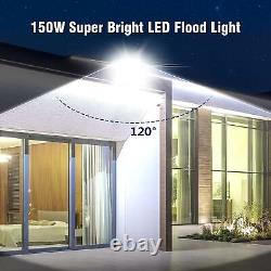 10x 150W LED Flood Light Spotlight Garden Shed Outdoor Lighting Lamp Cool White