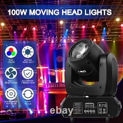 120W LED Moving Head Light RGBW 8Gobo Beam Stage Spot Lighting DJ Disco Show DMX