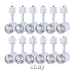 12 Pack 6.5W LED Track Lighting Heads Compatible with H Type 3000K White wohoda