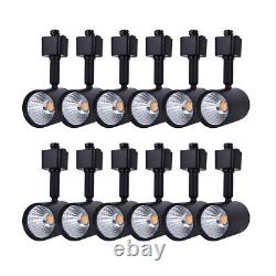 12 Pack LED Track Lighting Heads Compatible with H Type Track 6.5W 4000K Black