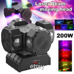 200W Laser Moving Head Light 16 LED RGBW Rotating Beam Lights Stage Lights DMX