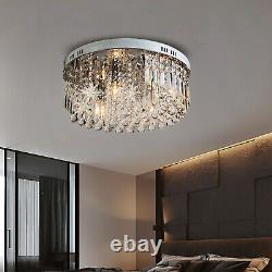 23.6 Modern Crystal LED Moon Star Light Ceiling Lamp Chandelier Lighting E12