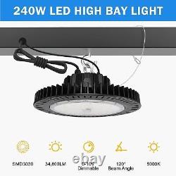 240 Watt UFO LED High Bay Light Shop Lights Warehouse Commercial Lighting Lamps