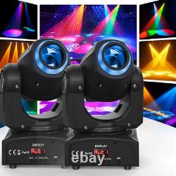 2PCS 100W RGBW Gobo LED Moving Head Stage Light Spotlight Beam Lighting DJ Party