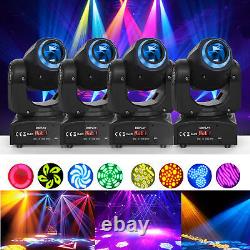 2PCS 100W RGBW Gobo LED Moving Head Stage Light Spotlight Beam Lighting DJ Party