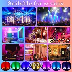 2PCS RGBW Par Stage Lighting DMX 18 LED Rainbow Disco Lights Stage For DJ Party