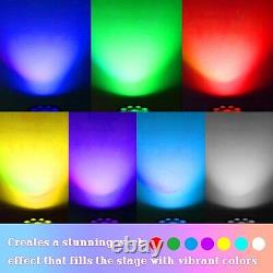 2PCS RGBW Par Stage Lighting DMX 18 LED Rainbow Disco Lights Stage For DJ Party