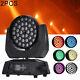 2pack 36 X 10w Rgbw 4in1 Led Zoom Moving Head Wash Stage Light 360w Dmx Dj Party