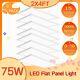 2x4ft Led Flat Panel Light 8400lm 75w 5000k Dimmable Drop Ceiling Office Lights