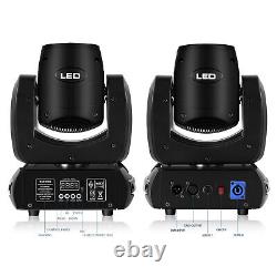 2X U`King 120W Moving Head Light LED Beam 8Prism Stage Lighting DJ Lights RGBW