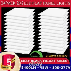 2×2 FT LED Flat Panel Troffer Lighting, 45W Recessed Back-Lit Drop Ceiling Light