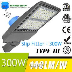 300W LED Parking Lot Light, 200W LED Street Lighting with Dusk to Dawn Photocell