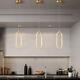 3x Gold Pendant Light Home Led Lamp Bar Chandelier Lighting Room Ceiling Lights