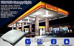 3 Pack 70W LED Canopy Lights Gas Station Light Outdoor Carport Ceiling Lighting