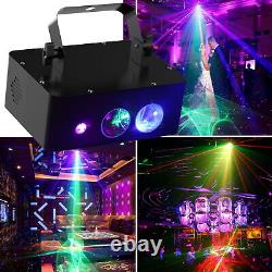 3in1 LED Pattern Laser Light Strobe Disco Bar Beam Projector DJ Stage Lighting
