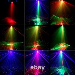 3in1 LED Pattern Laser Light Strobe Disco Bar Beam Projector DJ Stage Lighting