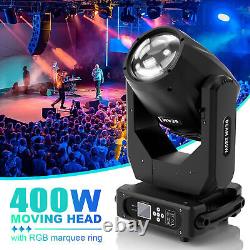 400W LED Moving Head Light RGBW Gobo Beam Stage Spot Lighting DJ Disco Show DMX