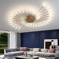 42-Light Ceiling Light, Modern LED Heads Flower Shape Ceiling Lights, Living Room