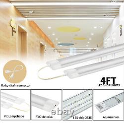 4FT LED Tube Light 44W 10pack, Ceiling Fixture Lights Garage Shop Market Lamp