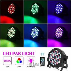 4PCS 36 LED Par light DMX RGBW Party Disco DJ Stage Light Strobe withHandbag+Stand