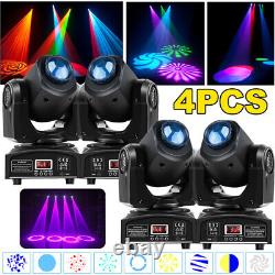 4PCS LED Moving Head Light RGBW Gobo Beam Stage DJ Disco Show DMX Spot Lighting