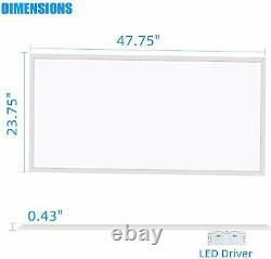 4Pack 2x4ft 75W Bright LED Panel Light Recessed Office Lighting Ceiling Lamps