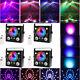 4x Led Laser Lights Strobe Pattern 5in 1 With Rotating Ball Disco Stage Lighting