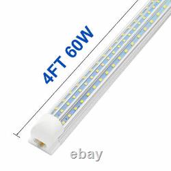 60W T8 4FT LED Tube Light Bulb LED Shop Lighting Fixtures 6500K 4 Foot LED Bulb