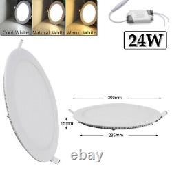 6W 9W 12W 15W 18W LED Recessed Ceiling Panel Down Lights Bulb Slim Lamp Fixtures