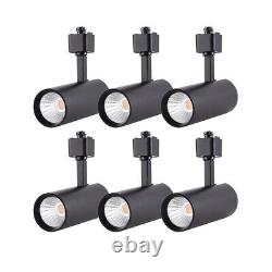 6 Pack 16.5w LED Track Lighting Heads Compatible with H Type 4000K NW Black