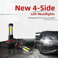 6x LED Headlight High Low Beam Fog Lights DRL For Chevy Suburban 1500 2004-2006