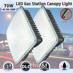 70W Gas Station LED Canopy Lights Fixture Commercial Garage Parking Lot Lighting
