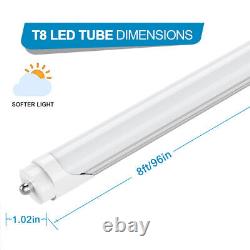 8FT T8 FA8 LED Shop Light Bulb 45W 72W 120W Single Pin LED Tube Light Bulb 6500K