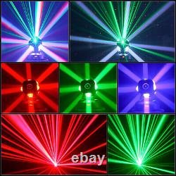 8LED 160W Dual Moving Head Light RGBW Beam Stage Lighting DJ Disco Club Show DMX