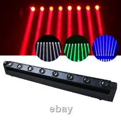 8LED DMX Moving Head RGBW Color Strip Wash/Beam Light Bar Stage Lighting DJ Disc