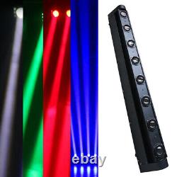 8LED DMX Moving Head RGBW Color Strip Wash/Beam Light Bar Stage Lighting DJ Disc