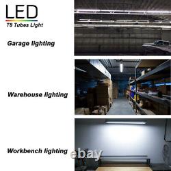 8ft Linkable Led Shop Light Fixture, T8 Integrated 8 Foot Led Tube Light Bulbs