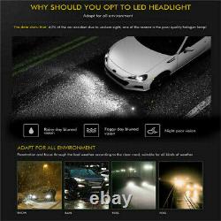 9005 9006 880 LED Headlight Fog Lights White For Chevy Silverado 1500 1999-2002