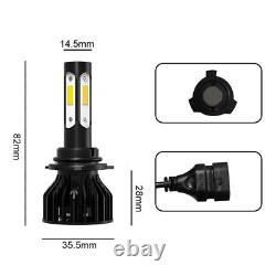 9005 9006 H11 Combo LED Headlight Fog Light Kits 6000K White High Low Beam Bulbs