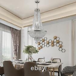 9 Light French Empire LED Crystal Chandelier Large Foyer Ceiling Lighting Lamp