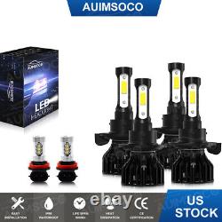 AUIMSOCO K9 For Ford Flex 2009-2019 6000K Combo LED Headlight Hi-Lo Fog Bulb Kit