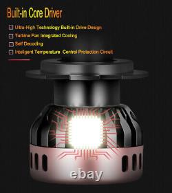 AUIMSOCO LED Headlight Fog Light Bulbs Kit A+ For GMC Sierra 1500 2500 2007-2013