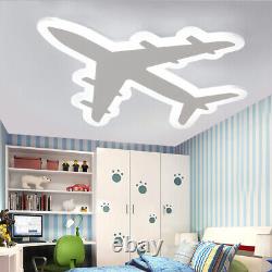 Airplane Led Chandelier Lighting Children Kids Room Led Flush Mount Ceiling Lamp