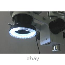 AmScope 64 LED Lighting-Direction-Adjustable Microscope Ring Light + Adapter