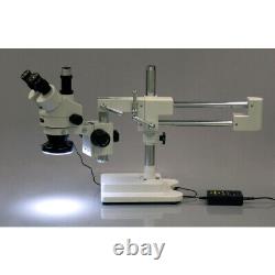 AmScope 64 LED Lighting-Direction-Adjustable Microscope Ring Light + Adapter