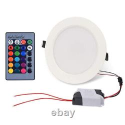 Ceiling Downlight 5W 10W RGB Dimmable LED Light Recessed Round 16 Color Changing