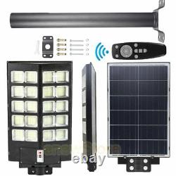 Commercial 9900000LM Solar LED Street Light Outdoor IP67 Motion Sensor Road Lamp